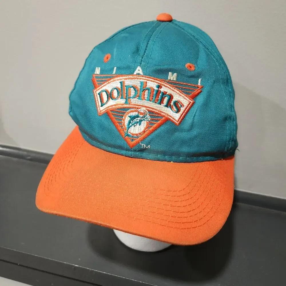 VTG 90s Miami Dolphins Team NFL‎ Football Snapback Hat Cap OSFA 1990s